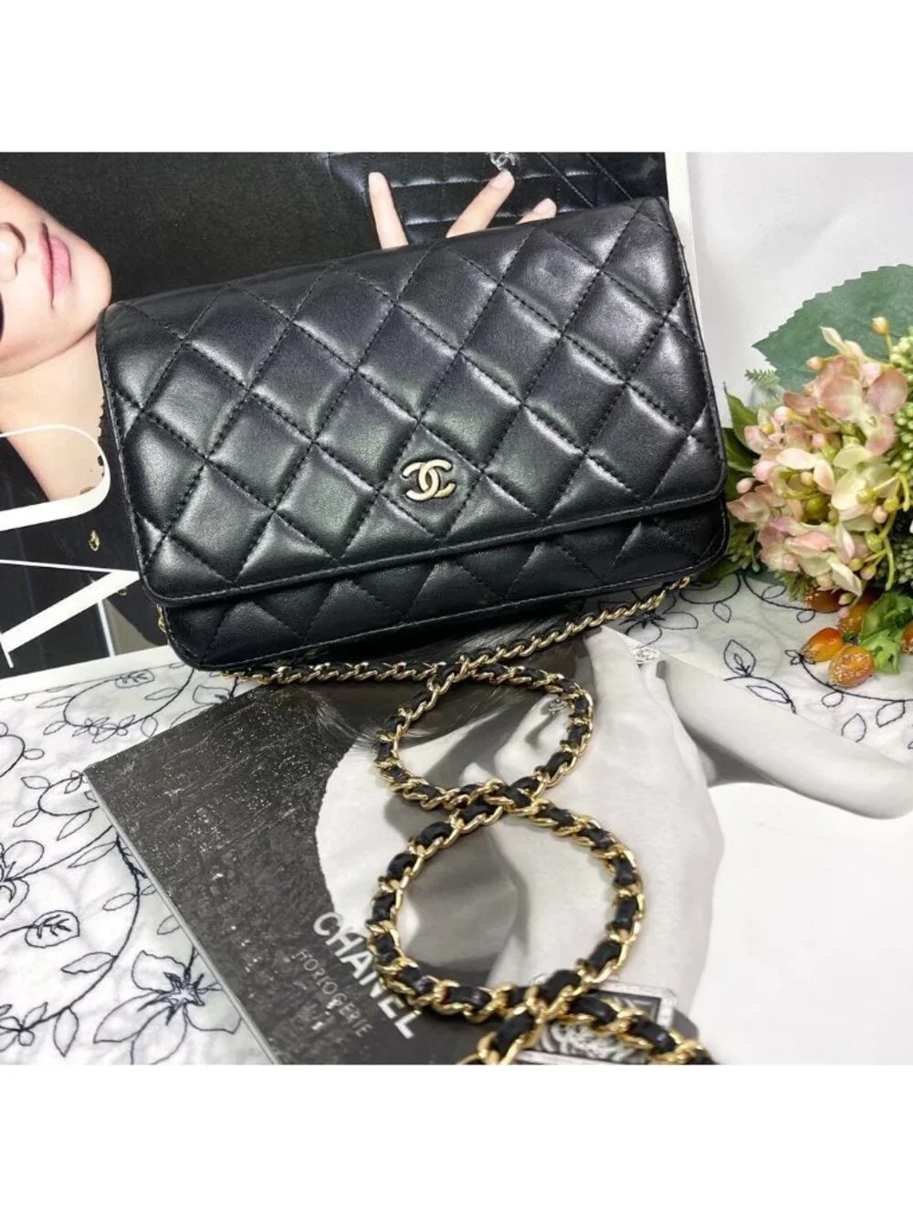 Chanel Chain Wallet Black Quilted Shoulder Bag